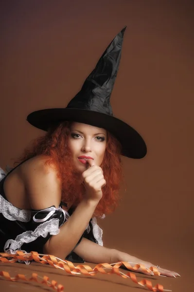 Σέξι redheaded μάγισσα — Φωτογραφία Αρχείου