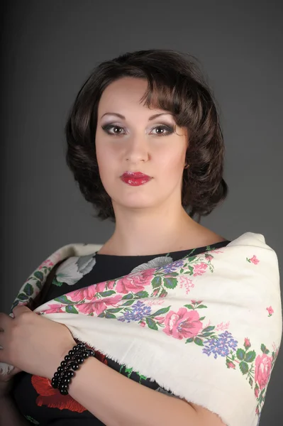 Die schöne russische Frau — Stockfoto