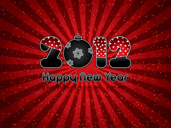 Frohes neues Jahr 2012 — Stockvektor