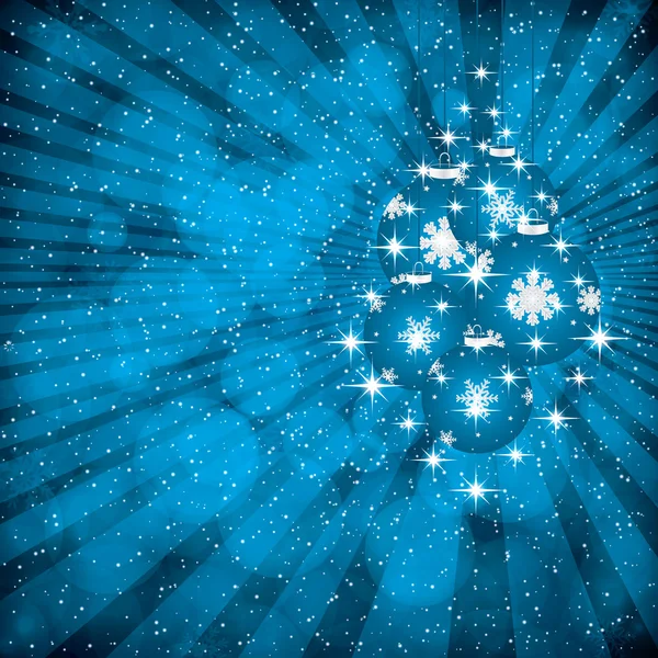 Голубой фон Рождества Христова — стоковый вектор