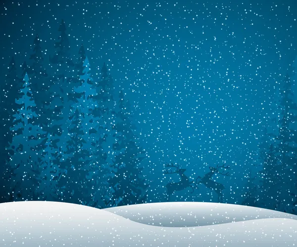 Winter scene — Stock Vector