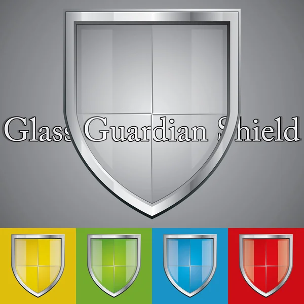 Glass shield — Stock Vector
