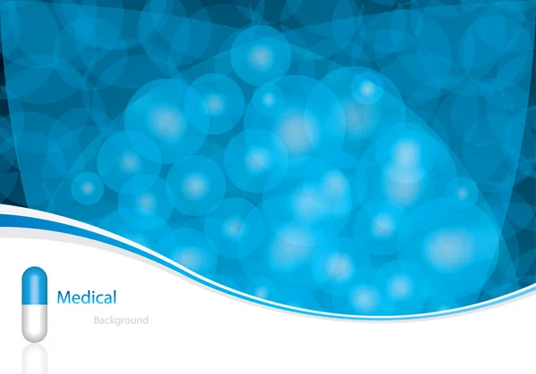 Contexte médical bleu — Image vectorielle