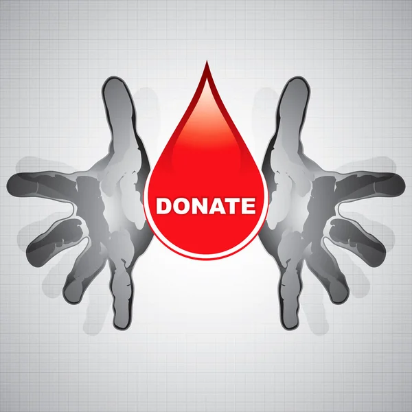 stock vector Blood donation