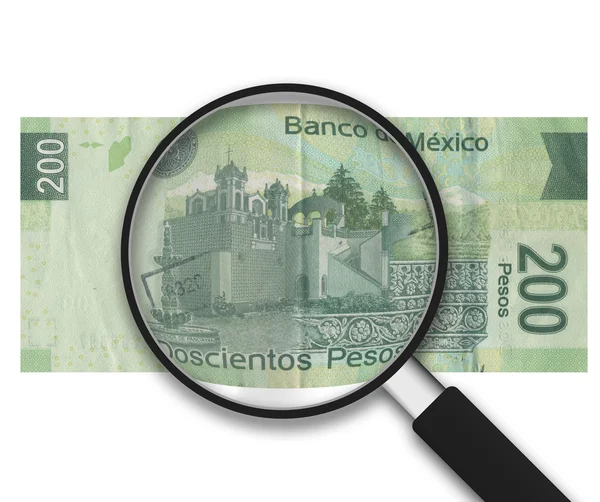 Vergrootglas - 200 peso's - achterzijde — Stockfoto