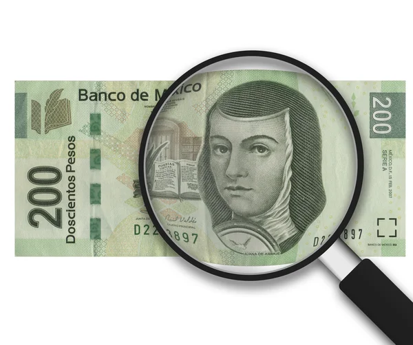 Vergrootglas - 200 peso's - voorzijde — Stockfoto