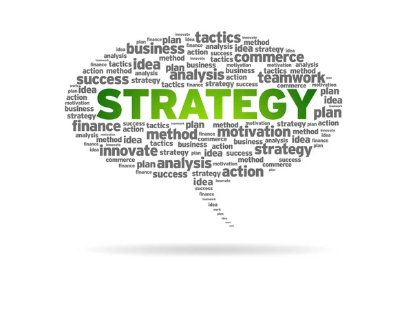 Speech Bubble - Strategy — Stock Photo, Image