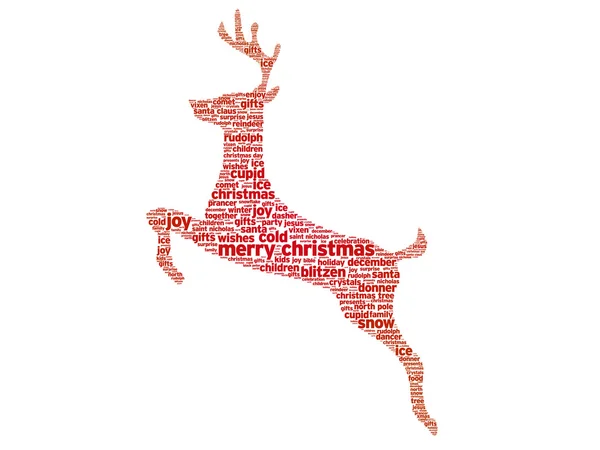 Reindeer Christmas — Stock Vector