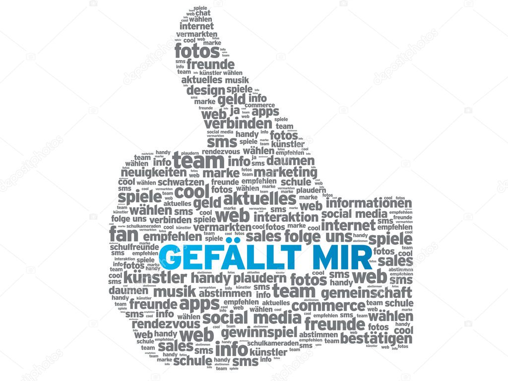 Facebook Gefallt Mir Daumen Stock Vector Image By C Kbuntu 6985426