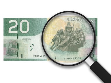 20 Canadian Dollars clipart