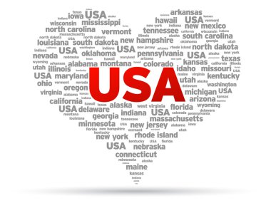 I Love USA clipart