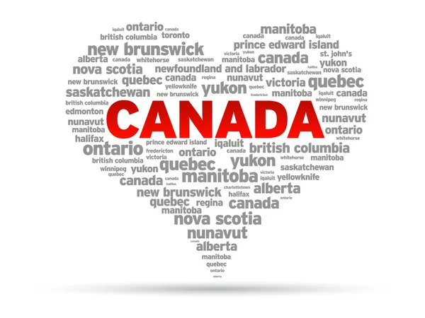 J'aime le Canada — Image vectorielle