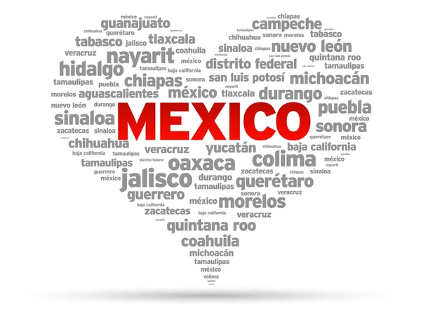 Me encanta México — Archivo Imágenes Vectoriales