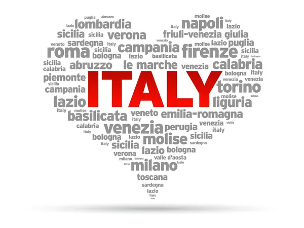 Kocham Włochy — Wektor stockowy