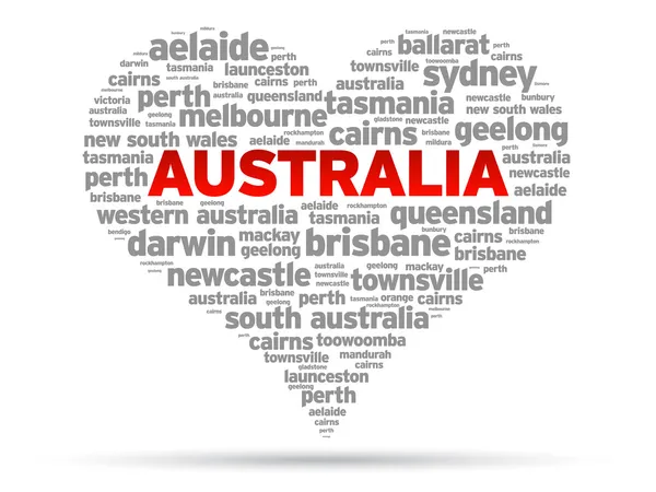 Μου αρέσει η Αυστραλία — Διανυσματικό Αρχείο