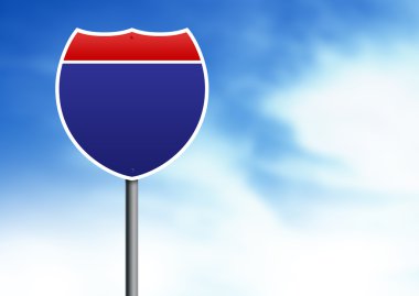 Interstate Road Sign clipart