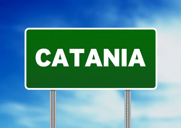 Väg registrera - catania, Italien — Stockfoto