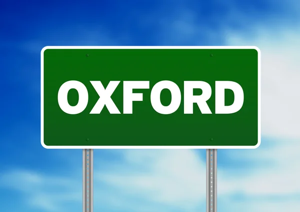 Green Road Sign - Oxford, Inghilterra — Foto Stock
