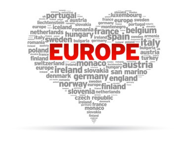 I Love Europe clipart