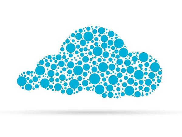 Dot Cloud — Stock Vector