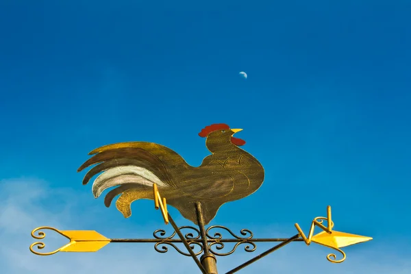 Петушиный ветерок против голубого неба — стоковое фото