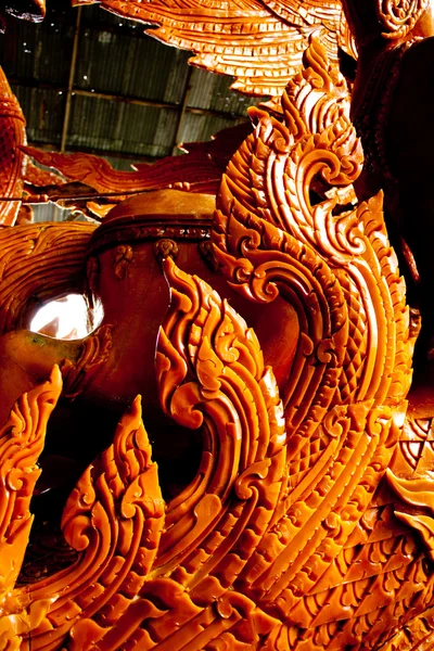Thaise stijl molding kunst in kaars festival in ubonratchathani — Stockfoto