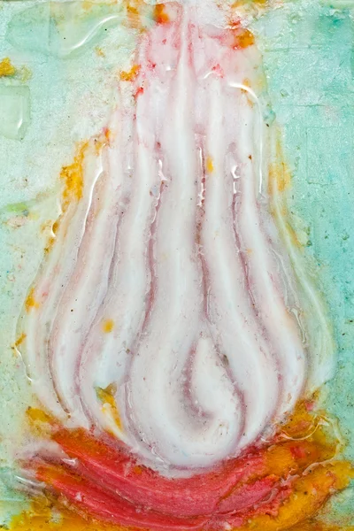 Molding art created from wax in Candle Festival at Ubonratchatha — Stock Photo, Image