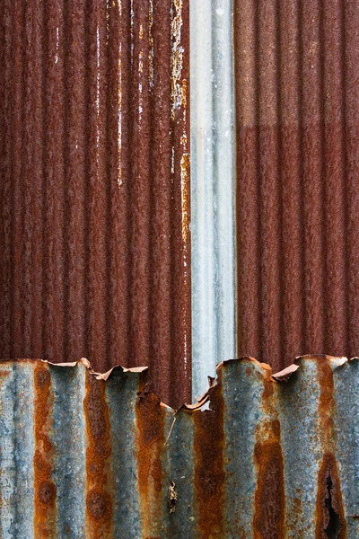 Textura enferrujada de chapa de aço — Fotografia de Stock