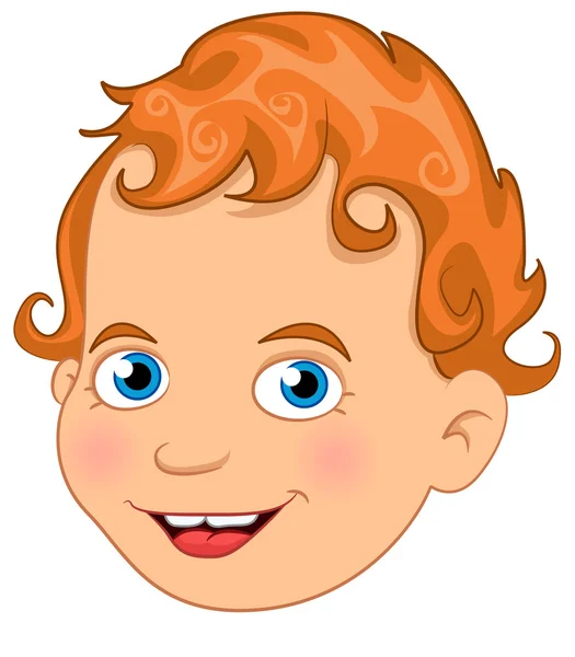 Una cabeza de niño — Archivo Imágenes Vectoriales