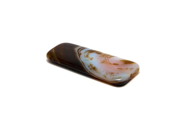 Piedra de ágata marrón — Foto de Stock