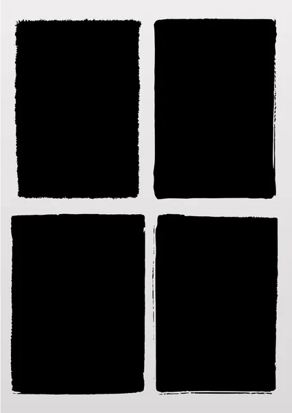 A set of vectorized grungy photography frames and backgrounds — Stock Vector