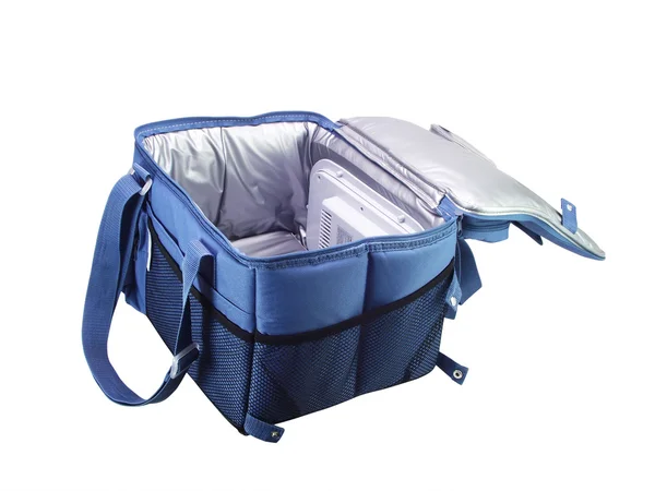 Blue cooler bag — Stock Photo, Image
