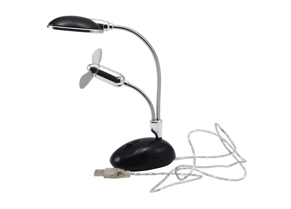 Fan-lámpara de escritorio — Foto de Stock