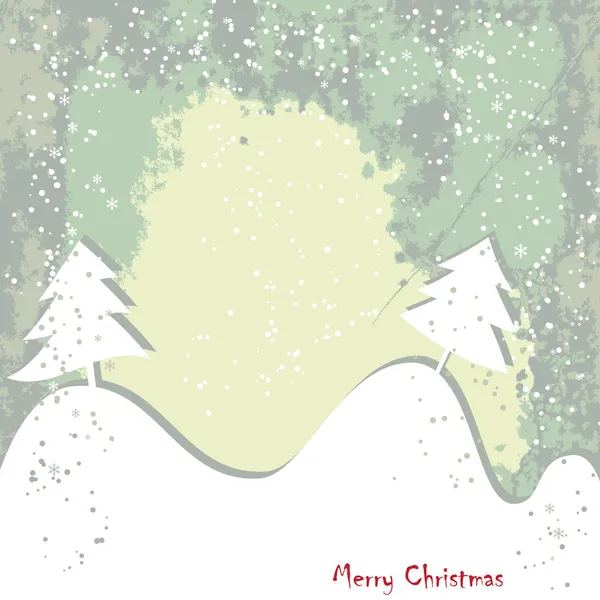 Navidad, felicitación de Año Nuevo tarjeta grumosa — Vector de stock