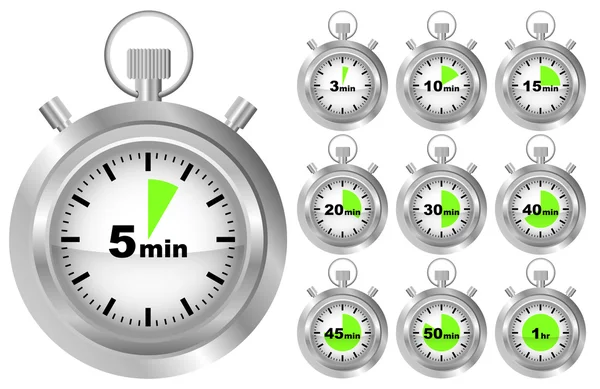 秒表计时器 — 图库矢量图片