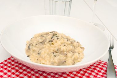 mantarlı risotto