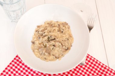 mantarlı risotto