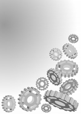 Metallic Background / Gear clipart