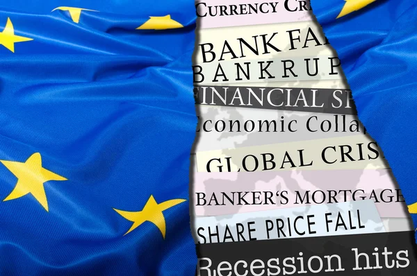 Crise financeira na Europa — Fotografia de Stock