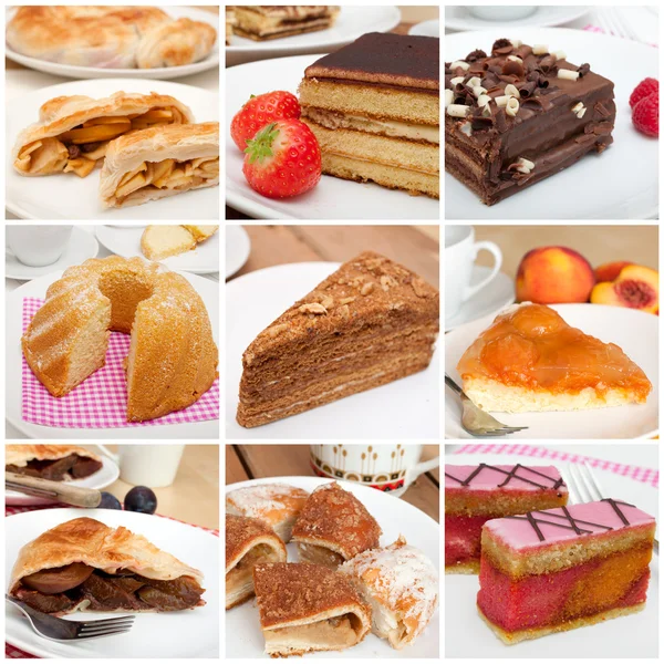 Desserts Collage — Stock Photo, Image
