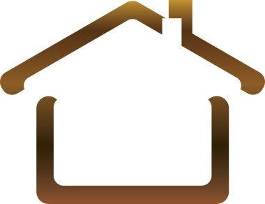 The vector image of the house clipart