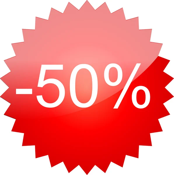 A venda de texto 50% —  Vetores de Stock