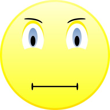 Sad emoticon clipart