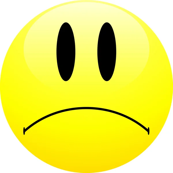 Emoticon triste — Vetor de Stock