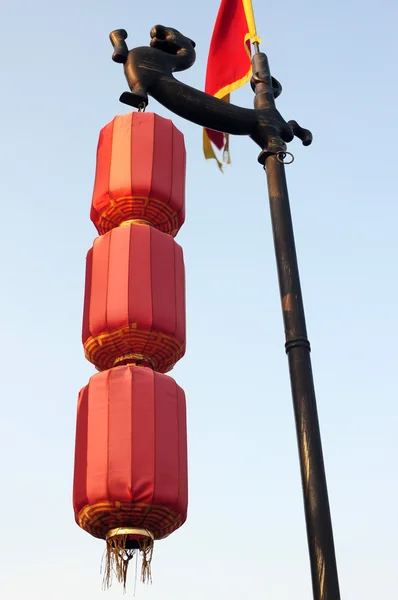 Czerwone latarnie — Zdjęcie stockowe