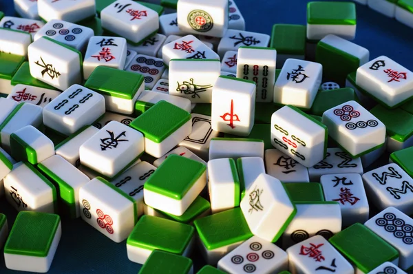 Mattonelle di Mahjong — Foto Stock