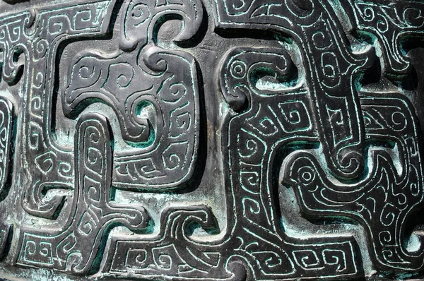 Brąz, serpentynę wzory — Zdjęcie stockowe