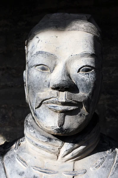 Le célèbre guerrier antique en terre cuite à Xian, en Chine — Photo