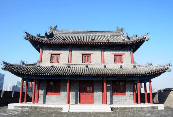 Starobylé město stěny xian, Čína — Stock fotografie