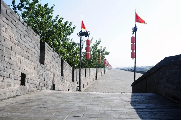Muro della città di Xian, Cina — Foto Stock